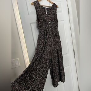 🖤Dex Floral Black Jumpsuit